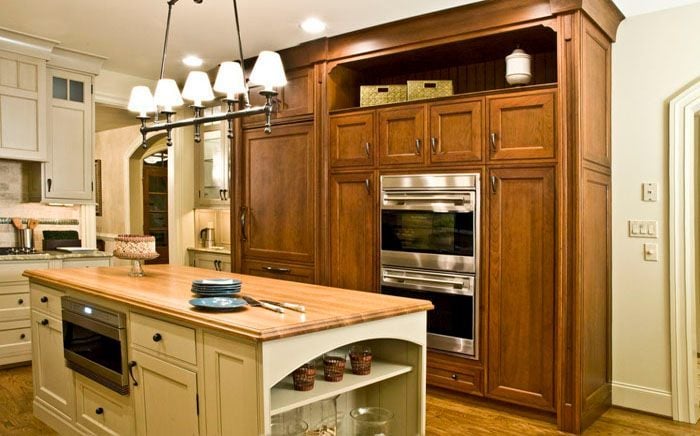 beautiful wooden cabinets